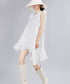 Asymmetric Pleated Frill Dress